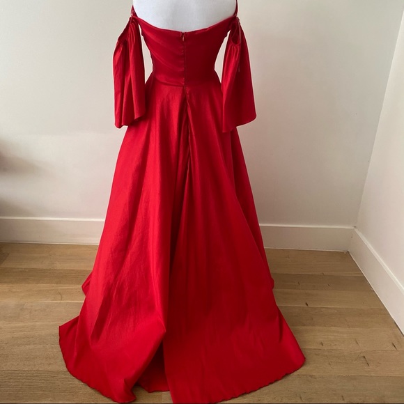 NEW!! Over The Top Red Off the Shoulder Dress - Picture 9 of 9